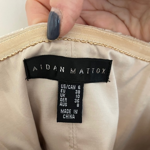 Strapless mini with crepe and sequin detail - Picture 4 of 4